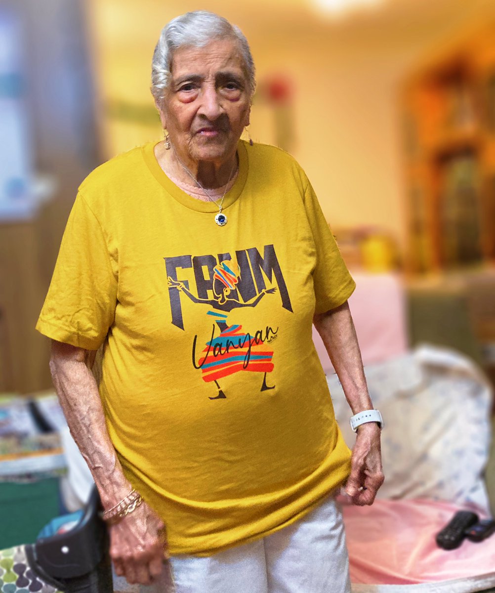 men_twa's tweet photo. My Grandma is over 90 and she always says to me, “Map Priye Pou Nou Tout.” ❤️👸😍

If your Grandma is still with you today, celebrate her with a Fanm Vanyan/Resilient Women T-shirt. They are the lasting representation of this idea. 

#grandma #clothing #design
#womanempowerment https://t.co/guYbn36fz2