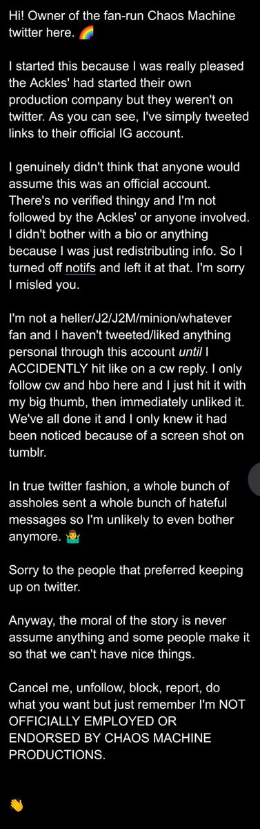 Chaos Machine Productions (fan run!) (@chaosmachinepro) on Twitter photo 