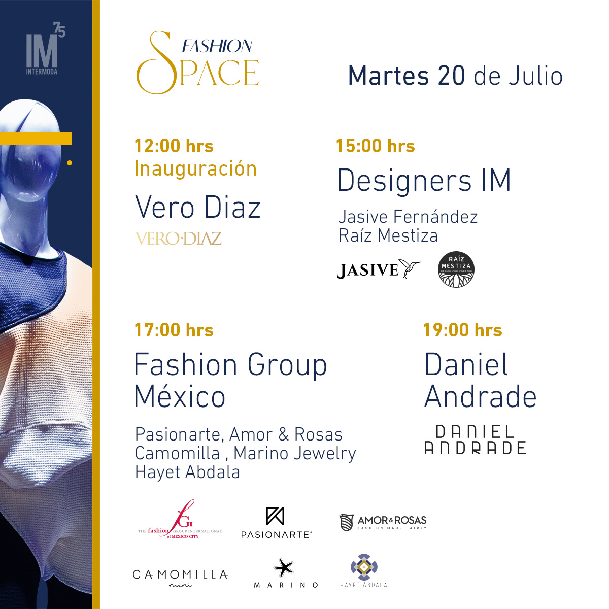 Intermoda's tweet image. ¡Bienvenidos a Intermoda 75! 
Pograma de #IMTalks y #FashionSpace del día de hoy. 

Si deseas disfrutar de IM Talks de forma digital a continuación te compartimos los links para inscribirte a cada charla.