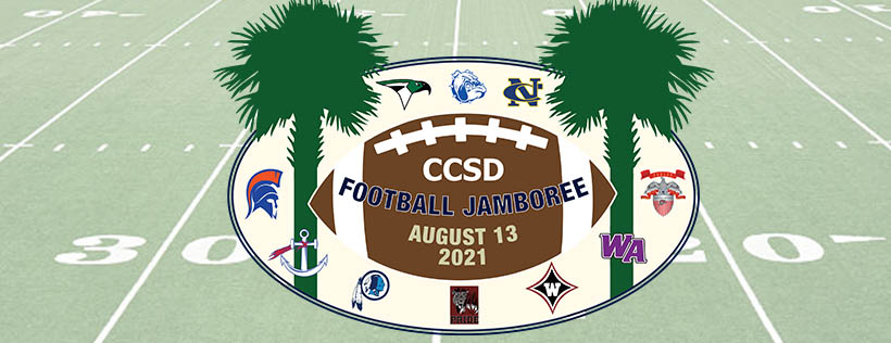 CCSD officials are releasing the first-ever CCSD Football Jamboree schedule during a media luncheon tomorrow, Wednesday, July 21, 2021, at 12:45 p.m. at the Cooper River Center for Advanced Studies in North Charleston.