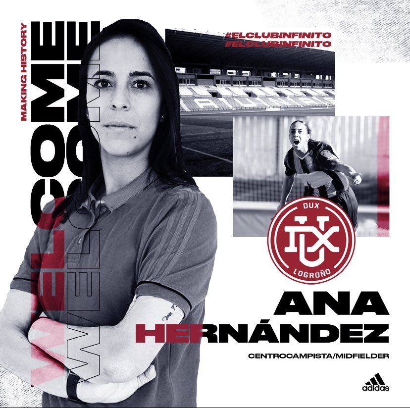 ¡<a href="/AnitaH978/">Anita hernandez</a> jugará en el #DUXLogroño!

La centrocampista procedente Del Real Betis vestirá la camiseta del conjunto riojano en la temporada 2021-22

#GoDUX | #Volveremos