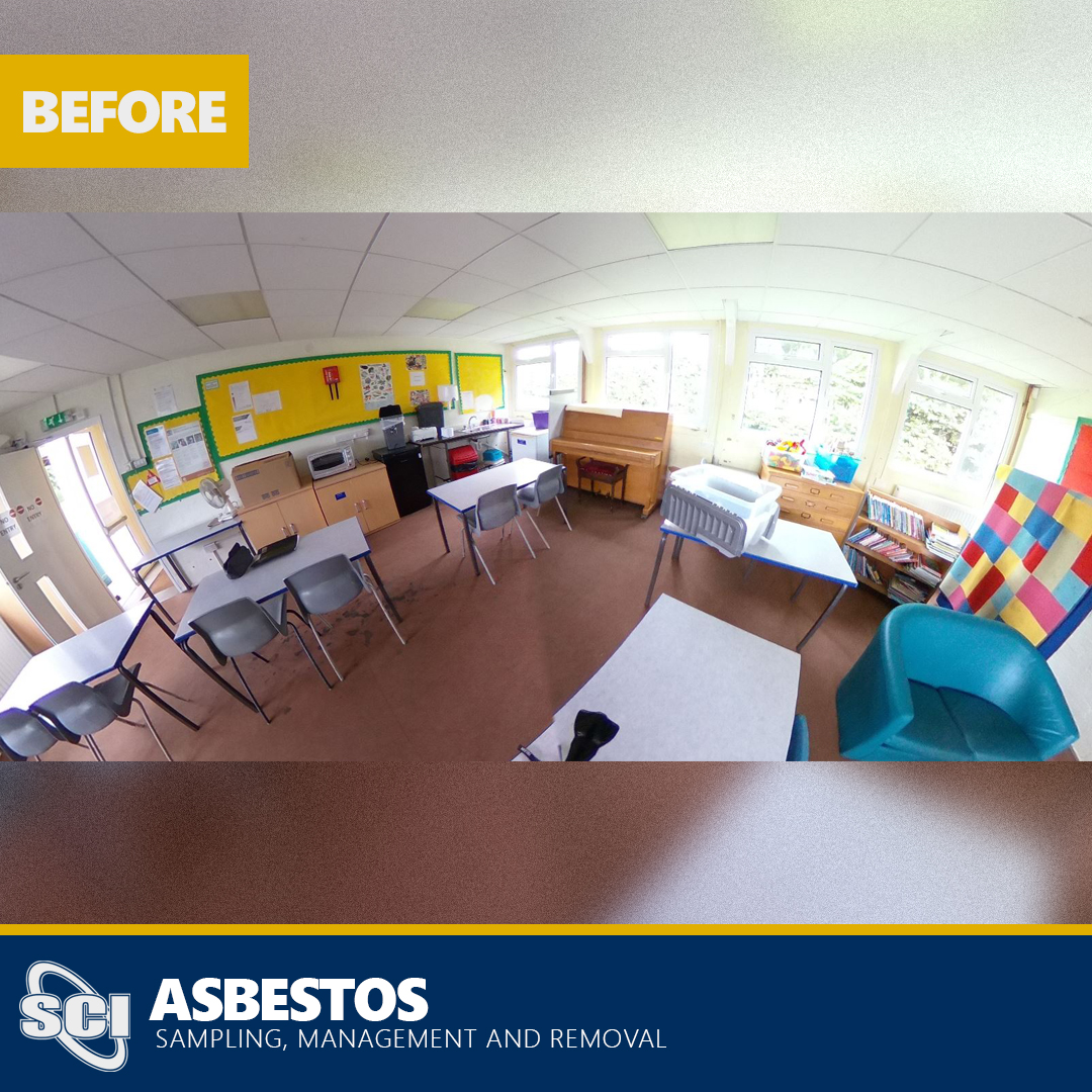 SCIEnviroGroup's tweet photo. Primary #school contents clearance and #asbestos floor removal. https://t.co/2TRsTbYTnx
