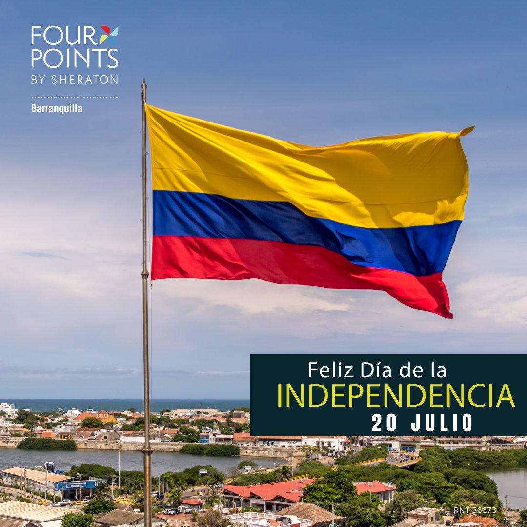 fourpointsbaq's tweet photo. Hoy conmemoramos 211 años de ¡Gritar nuestra Independencia!🇨🇴 ¡Feliz 20 de Julio!

#diadelaindependencia #independenceday #independencia #fourpoints #fourpointsbysheraton https://t.co/cLMywmoxdm