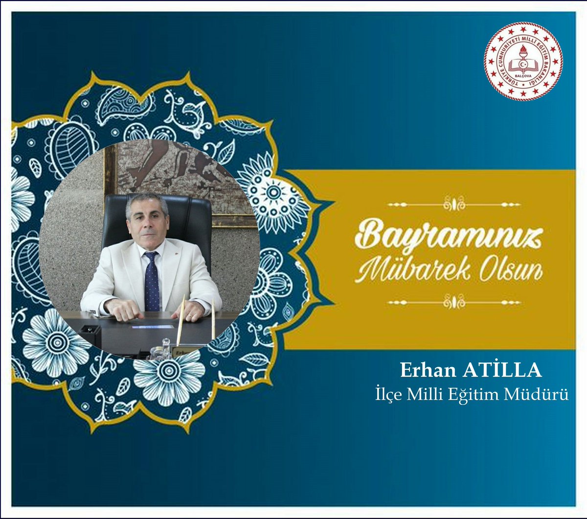 Balçova İlce Milli Eğitim Müdürümüz Erhan ATİLLA 'nın Kurban Bayramı Kutlama Mesajı yayınlandı.
👉 balcova.meb.gov.tr/www/balcova-il…

<a href="/BalcovaMEM/">Balçova İlçe Milli Eğitim Müdürlüğü</a> 
<a href="/ErhanAtilla7/">Erhan Atilla</a>