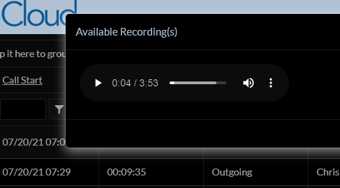 DATEL_Software's tweet image. Cloud SWEET! now supports in-browser playback of call audio recordings!