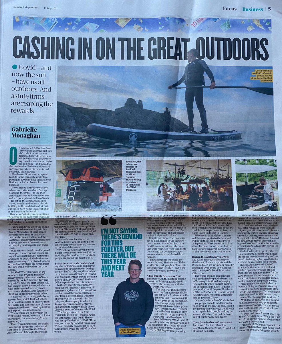 Loc_Enterprise's tweet photo. #LeoFingal supported company #OrcaBoard featured in @Independent_ie as a result of 'outdoors' innovation during the pandemic!
Read at https://t.co/MeVJIc4xCc
@entirl @lasireland @DeptEnterprise @Fingalcoco https://t.co/ki0yp9YpG9