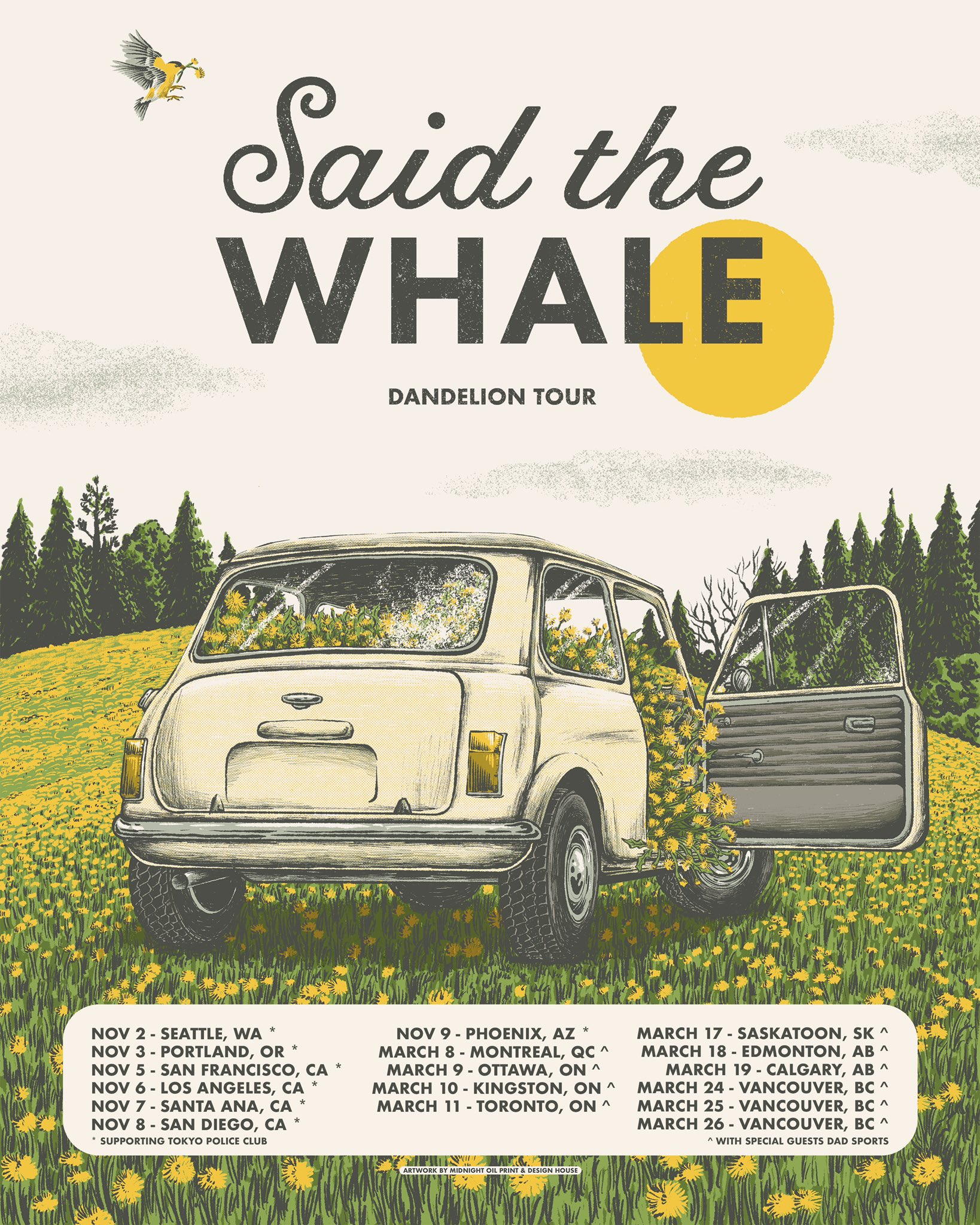 Said The Whale on Twitter: &quot;New album. New tour. Pre-sale for all Canadian  dates begins TODAY! General on-sale this Friday at 10am. We will be joined  by @dadsportsband on all Canadian shows.