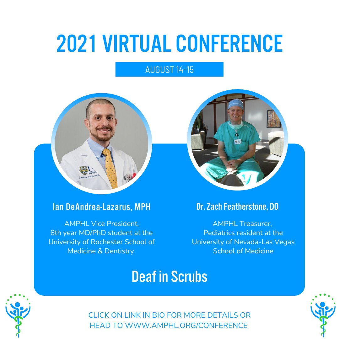 amphltweets's tweet photo. @juniordocdoc  and Dr. Featherstone are co-founders of @DeafInScrubs  and will be doing a presentation discussing methods and strategies for presenting scientific information in ASL. 
Registry of Interpreters for the Deaf, Inc. CEUS are available. https://t.co/DZVRzLYOeg