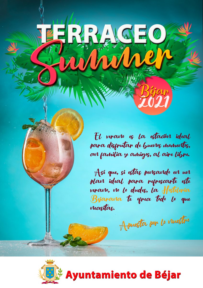 aytobejar's tweet photo. 🧋🥘¿Te apuntas?
Te esperamos en las terrazas de la hostelería de #Béjar.
Recuerda: 😷+ 🧍‍♀️↔️🧍‍♂️ https://t.co/FpSacqB8pF