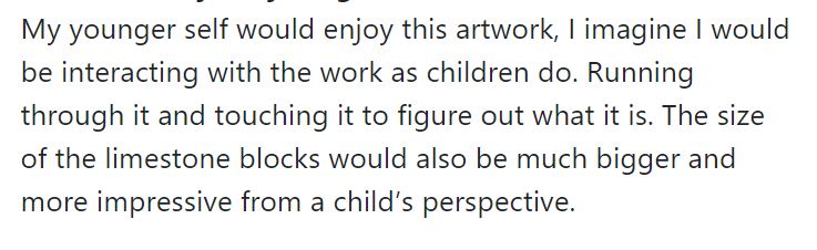 ImmaViewpoints's tweet image. What would your younger self think about this artwork?🤔

Here&apos;s what some visitors said. 🧒👦👧

What&apos;s your view? imma.ie/viewpoints

#IMMAViewpoints