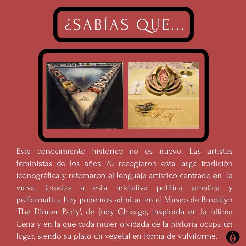 librefem's tweet photo. Terminamos nuestro visionado de VULVAS A TRAVÉS DE LA HISTORIA con esta maravilla de #JudyChicago "The dinner party", nuestra Última Cena favorita.
Hay muchas más. Y muchás más que habrá. #VivaElCoñoInsumiso 
#YoTambiénPortabaElCoño
#DerogaciónDel525
#Yotambiénportéelcoñoinsumiso https://t.co/395wjNlreM