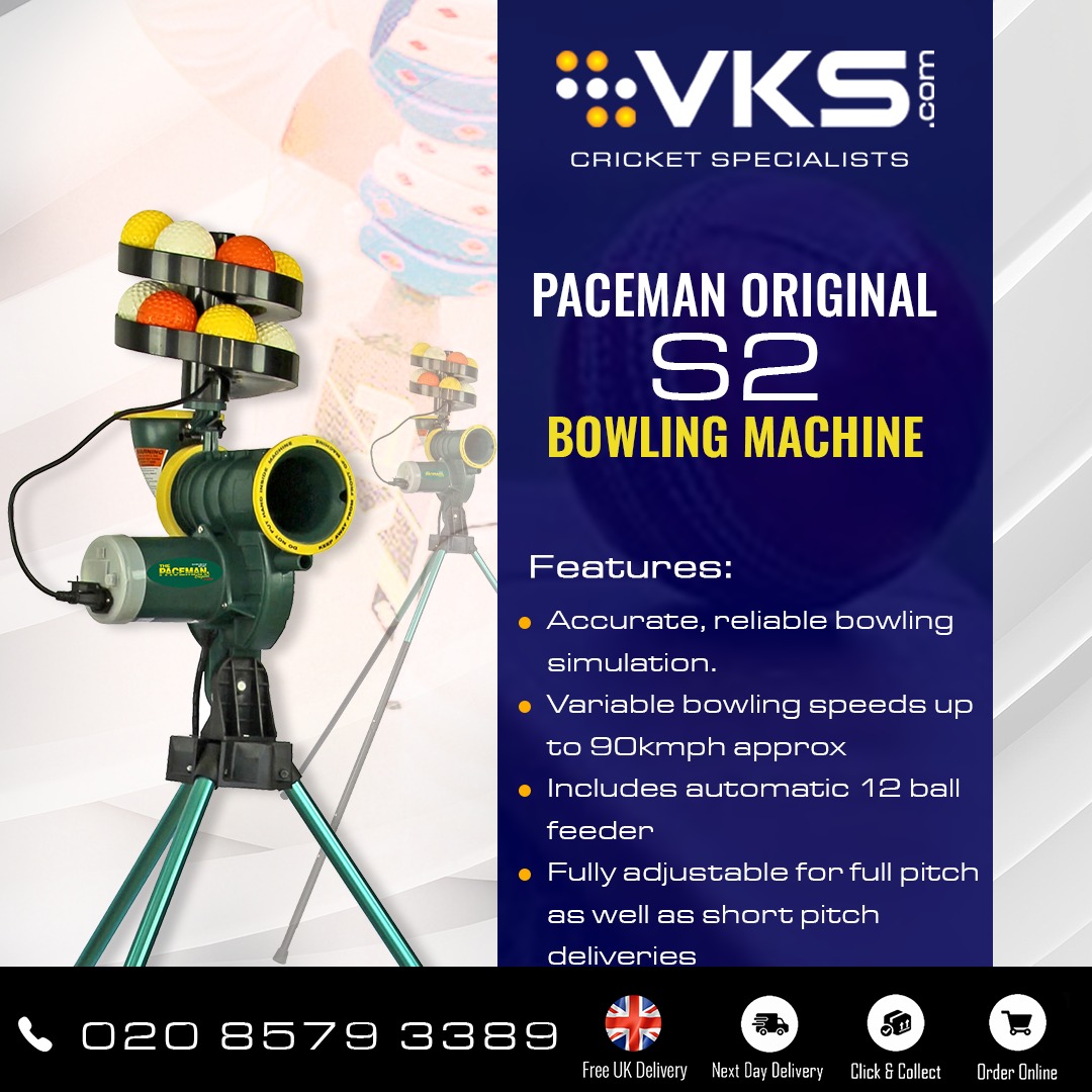 Lightweight bowling machine suitable for use at home, school or cricket club. Uses a softer lighter ball, so it’s great for kids and adults alike.

vks.com/product/pacema…

#bowlingmachine #pacemanbowlingmachine #bowling #vks #onlinecricketstore #ealing #london