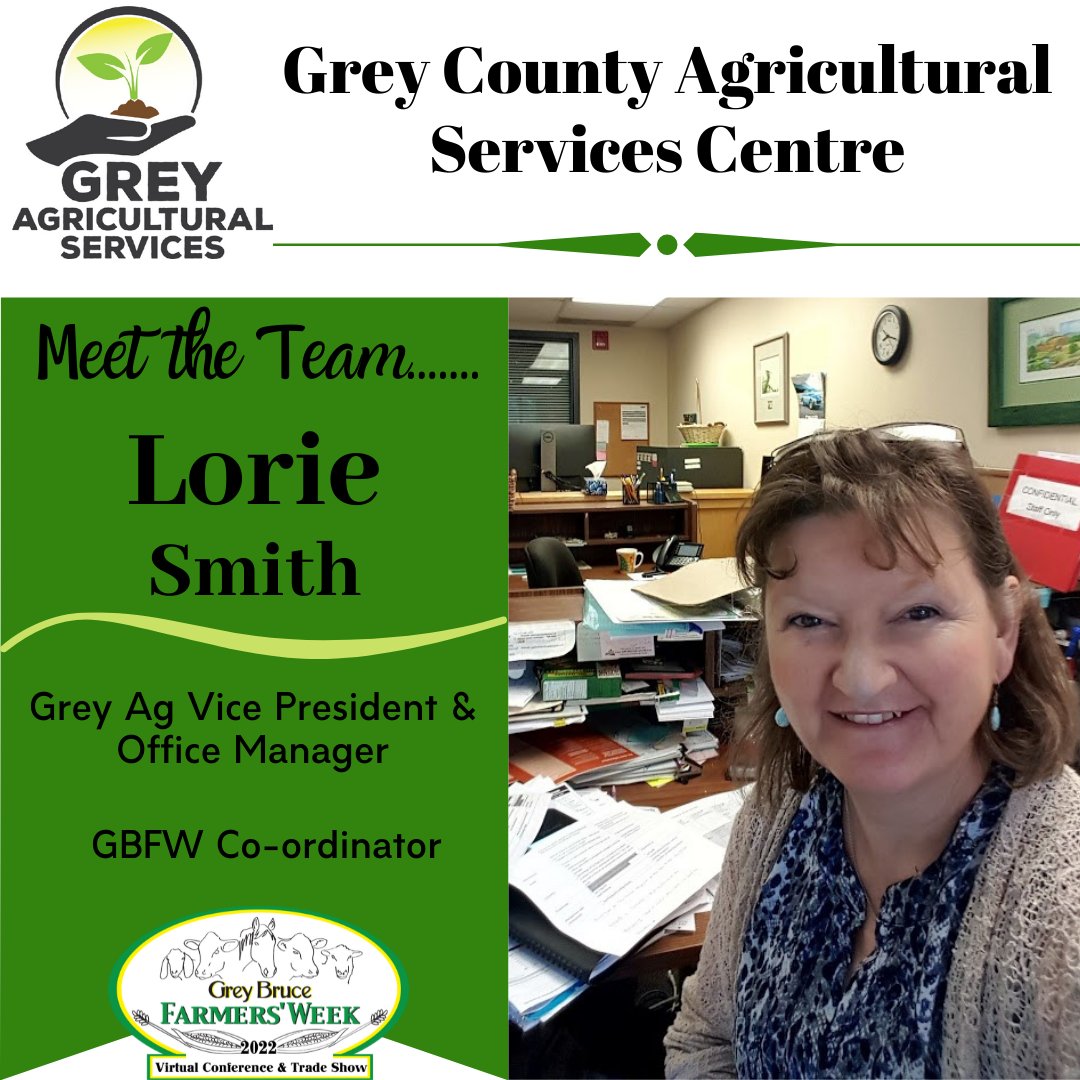 GBFarmersWeek's tweet photo. #GreyAg would like you to get to know our team better. Lorie has been at Grey Ag since 2005. You are hearing her voice when you read our social media posts. Gardening, music, photography, and baking bring her joy!
#MeettheTeam #OntAg #Agriculture #Farm365 #AgProud #GreyCountyAg https://t.co/3DZNTsLjWZ