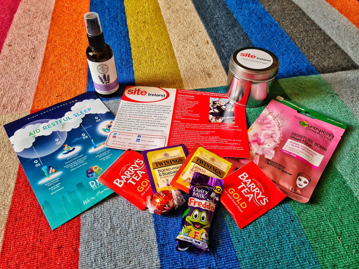 Got to love when a quiet Tuesday WFH takes an unexpected turn with the delivery of a most wonderful #RandomActsOfSITEness wellness package from <a href="/SiteIreland/">SITE Ireland</a> &amp; <a href="/SITE_YL_Ireland/">SITE YL Ireland</a>! Thank you for making my week &amp; bringing #AllTheFeels &amp; a big #SITESmile 😊 ☘ #SITEUnite #SITEStrong