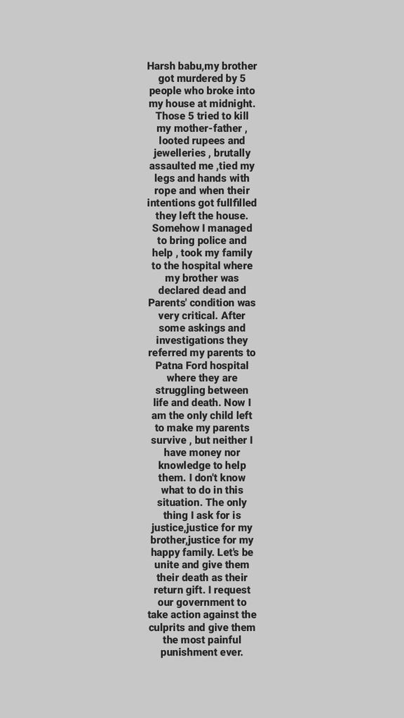 justice4harsh's tweet photo. Innocence, smartness and intelligence like him is hard to find, no doubt we lost a very brave boy with a very bright future ahead. The culprits successfully destroyed my happy family. #justice4harsh #justiceforharsh #justice_for_harsh @officecmbihar @SheikhpuraSp @aajtak https://t.co/wHUtk7PaZN