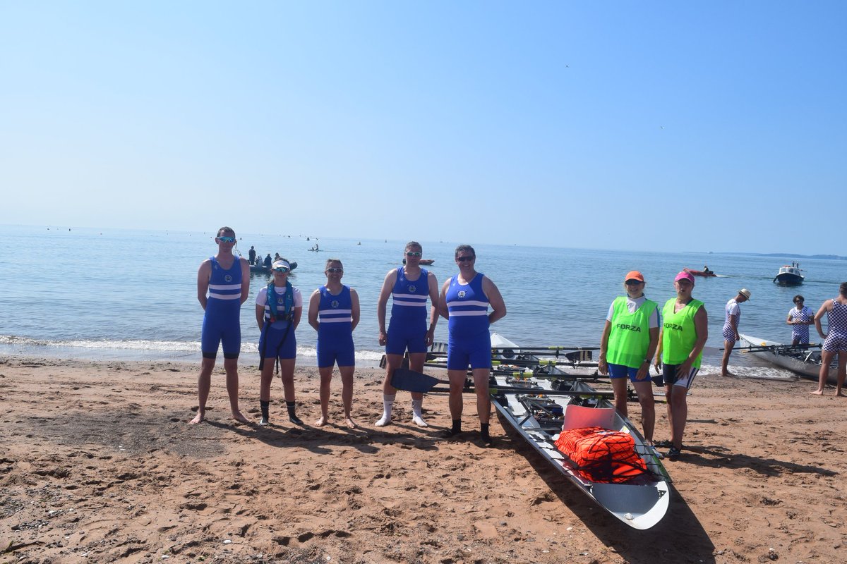 bartonchris125's tweet photo. Fantastic weekend of coastal racing. Not bad result after being in lockdown for so long. Thanks to @SwiftRacingUK for the boats and banter! Thank you to @exmouthrowing and @BritishRowing a fantastic event and for organising great weather!!! https://t.co/R15E9dFxOt