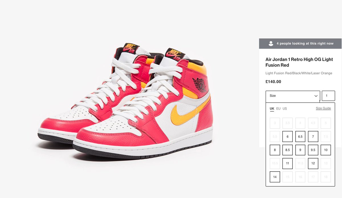 SOLELINKS's tweet photo. Ad: Air Jordan 1 Retro High OG 'Light Fusion Red' dropped via PDS => https://t.co/YOvfvbEaWu https://t.co/d3wGEJCRo0