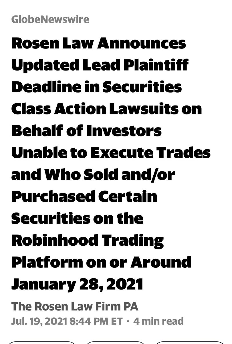 gungirlnyc's tweet photo. #AMC #gme #koss #bb #nok #sndl #nakd #tr #trvg if you bought or sold ANY of these tickets on @RobinhoodApp you have the right to join a monetary class action against that company. Google the info and get some hard earned cash back, eventually. https://t.co/8rMrWbjlzl