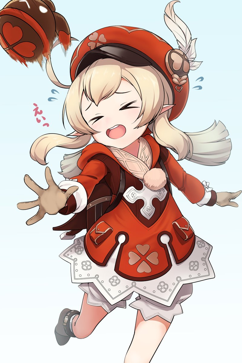 クレー「投げるのが下手だった頃のクレーちゃん#原神 #クレー 」|Miu@イラストレーターのイラスト