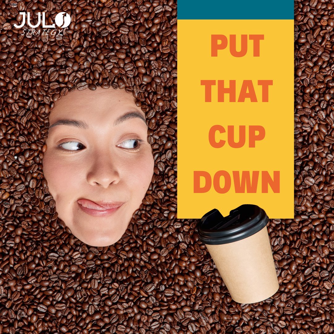 JuloStrategy's tweet image. Stressed? Avoid stimulants!
Coffee/tea/energy drinks-contain stimulants (caffeine/taurine) which can make you feel wired/stressed out. If you can’t give up caffeine, try a CBD version which helps alleviate anxiety. Our JULO alum, Lissa James at Gleeful Monkey has super products!