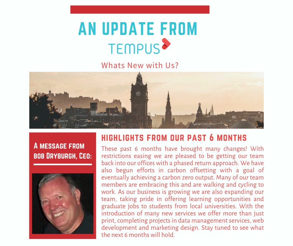 Some exciting new from Tempus over the past 6 months!