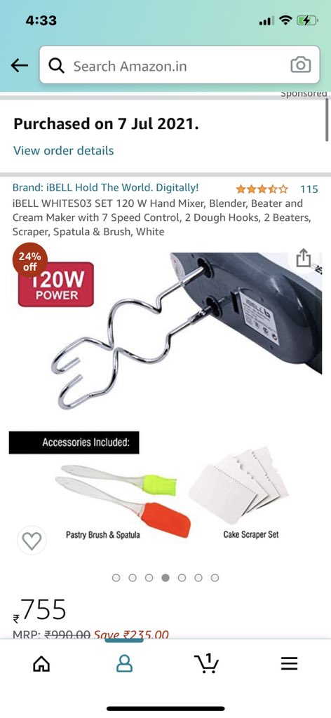 Vishnugs2007's tweet photo. @AmazonHelp ordered a hand blender from Amazon india for iBell Blender and they delivered wrong product. Now when I request for a replacement, your customer care is asking me for return and place a new order with higher price . #fraud#amazon https://t.co/zxFKcLBblE