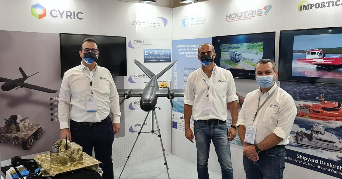 Cy_RIC's tweet photo. CyRIC IoT participated at @DEFEA2021 presenting its #LoRaWAN #IoT #assettracking , #Security and #Environmental Monitoring Solutions applicable for optimizing the operation of Army Camps. CyRIC IoT presented its solutions alongside with CyRIC’s UAV and UGV platform. https://t.co/mG978bZk4z