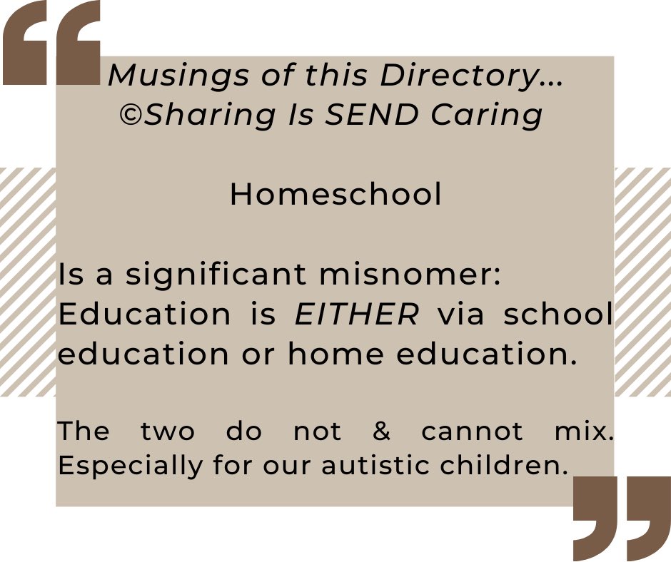 #homeschool #homeschooling and #homeeducation - there’s a big difference 

#mentalhealthawareness #mentalhealth #mentalhealthmatters #anxietyrelief #anxietyattack #anxiety #anxious #children #school #ATTENDANCE #PARENTS #neurodiverse #neurodiversity #neurodivergent #Send #autism