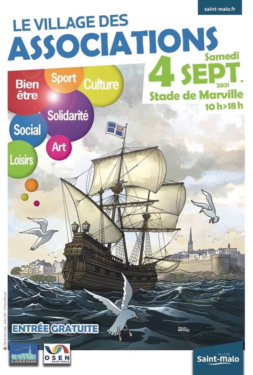 Laecum35's tweet photo. @LePaysMalouin 📸 Une incroyable ressemblance avec la très belle affiche du #VillagedesAssociations #SaintMalo réalisée par #PascalBresson ! https://t.co/PUJ49GT2fI