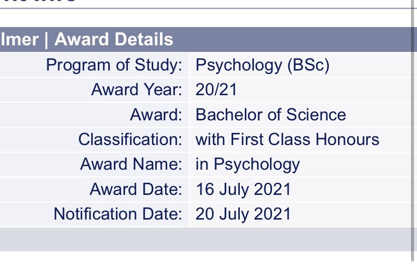 MaddiePalmr's tweet photo. Completely over the moon to say I will be graduating with a First Class Honours in Psychology from the University of Bristol. A lot of love and tears got me here during unsettlingly pandemic times. The biggest thank you to my supervisor @OliviaMaynard17 for believing in me! https://t.co/LNBw78oS1v