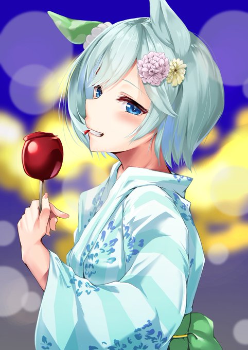 「りんご飴 頭に花」のTwitter画像/イラスト(新着)｜6ページ目