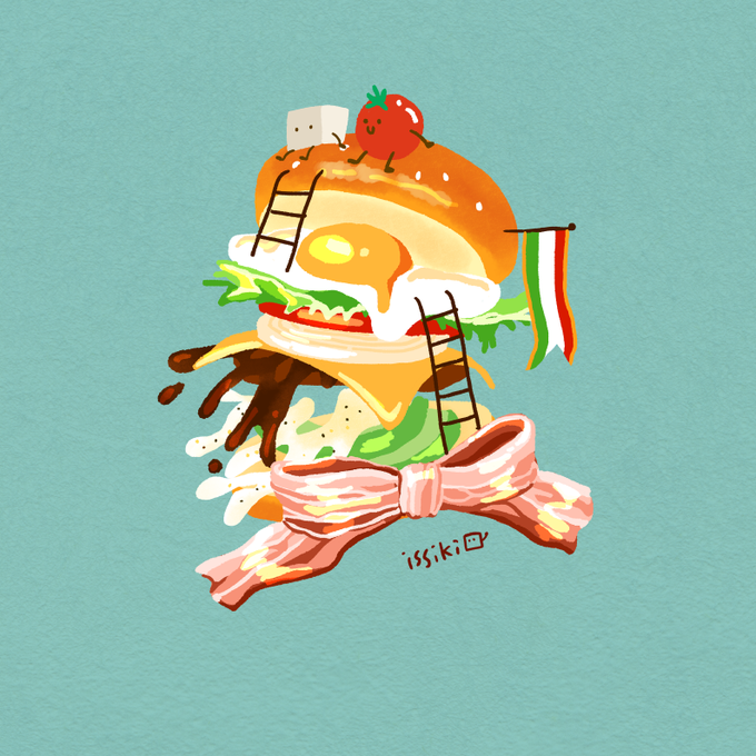 「ハンバーガーの日」のTwitter画像/イラスト(人気順))