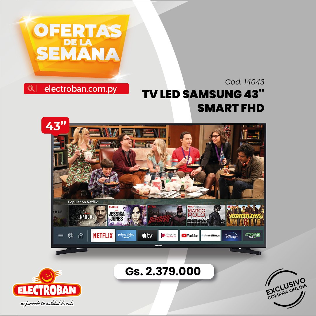 electrobanpy's tweet image. ¡Aprovechá las #OfertasDeLaSemana en Electroban! 🎉🎁
🛒 Comprá los mejores productos desde la web: electroban.com.py 
Oferta válida hasta el jueves 22 de julio 🤩.
Regístrate en nuestra web para recibir las mejores ofertas y promociones: n9.cl/2tokh