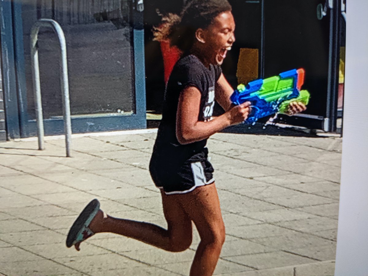 Y6 cooling off in the heat. Celebrating the (nearly) end of a fabulous primary school career!