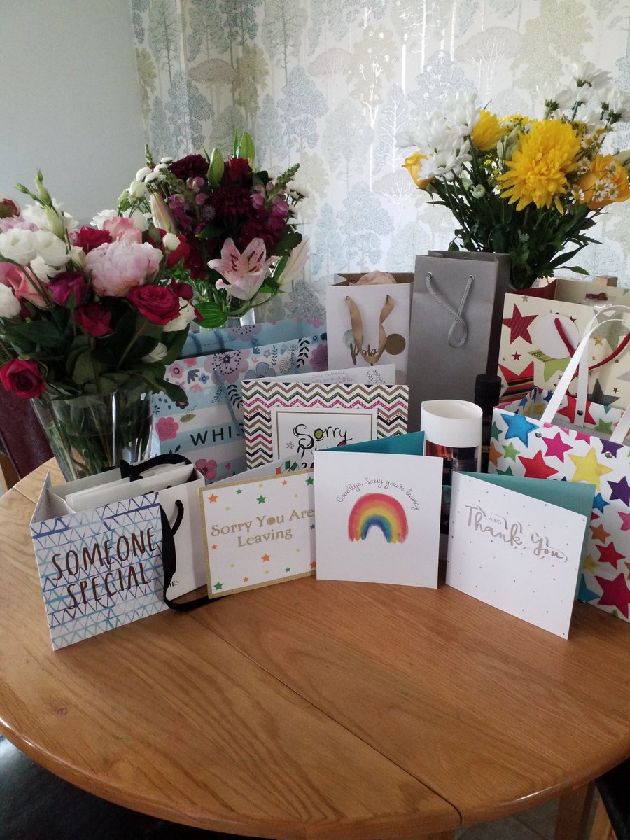 End of an era....13 years <a href="/Gloshosptherapy/">Gloucestershire Hospitals Therapy Service</a> <a href="/gloshospitals/">Gloucestershire Hospitals NHS Foundation Trust</a> with a stint <a href="/GlosHealthNHS/">Gloucestershire Health and Care NHS FT</a> in the middle. Living away from home, I couldn't have asked for a better lot of surrogate brothers &amp; sisters than those I've had here, with a few mothering figures to boot 🥰 Time to go home 🏡