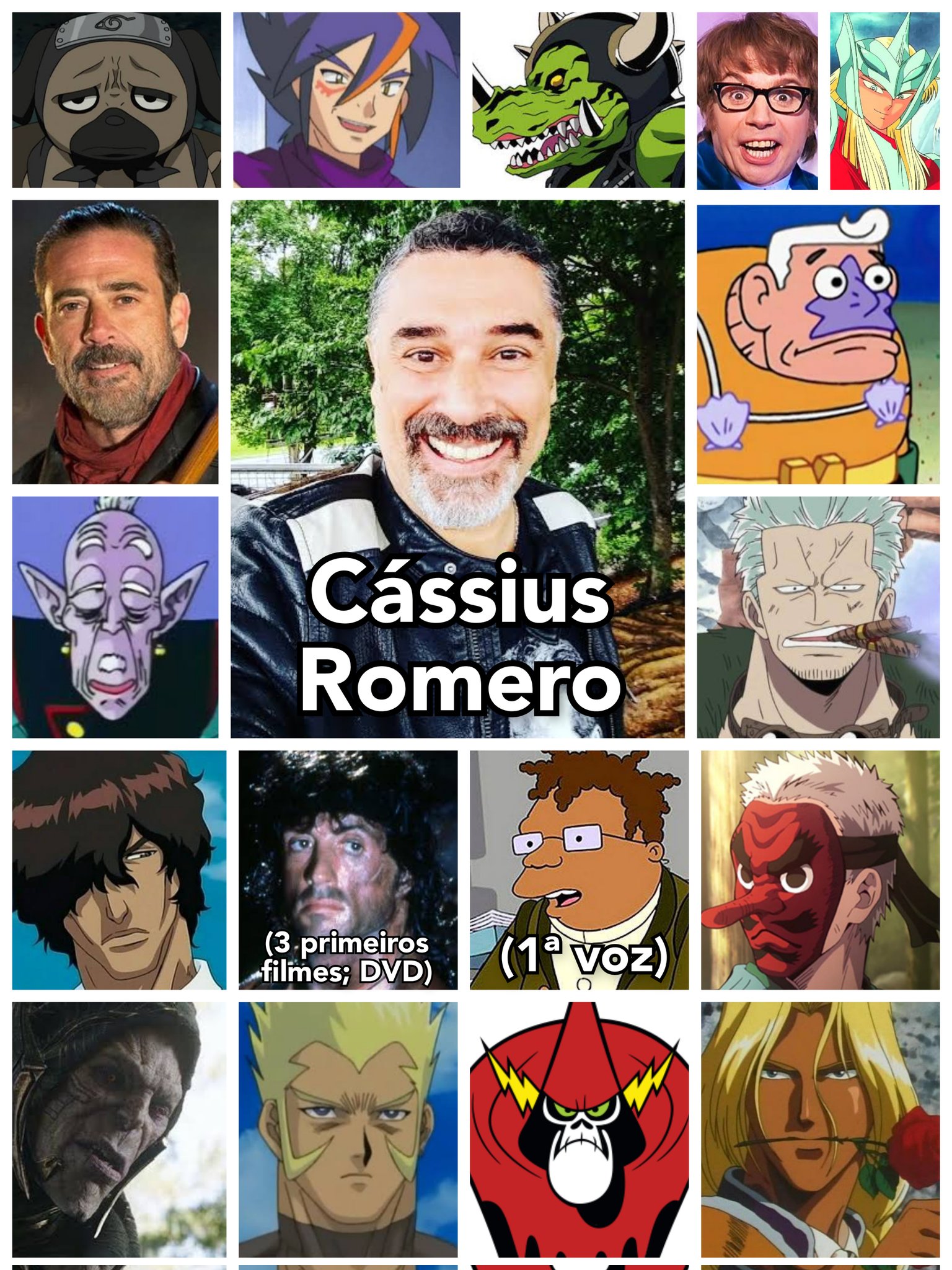 Personagens Com os Mesmos Dubladores! on X: Um homem dono de uma