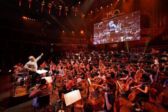 VerityEvanson's tweet photo. Epic concert last night!! Thank you @RoyalAlbertHall @DavidGArnold #RAH150 https://t.co/FEef7A1rPW