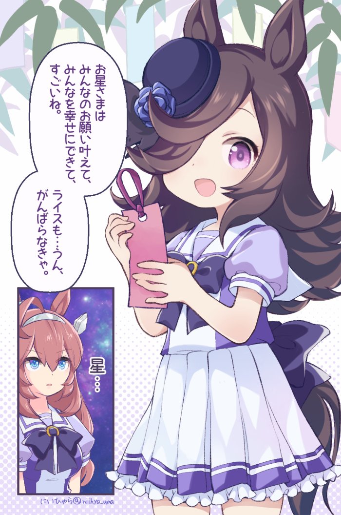 ライスちゃんの七夕限定のセリフを真摯に受け止めるブルボンさん #ウマ娘 