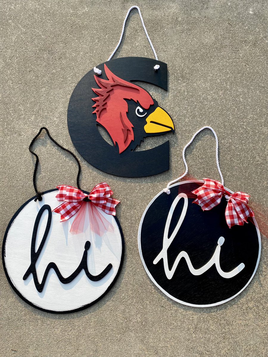 KaraYeager555's tweet photo. I have 4 All-American Crete Cardinal Cheerleaders going to Hawaii with Varsity Spirit this winter! They will be selling door signs SOON! (Signs cut by A Cut Above - Door Decor &amp; More) 

Order now!! https://t.co/MZw2pBGFc2 https://t.co/TdR7s4t4zD