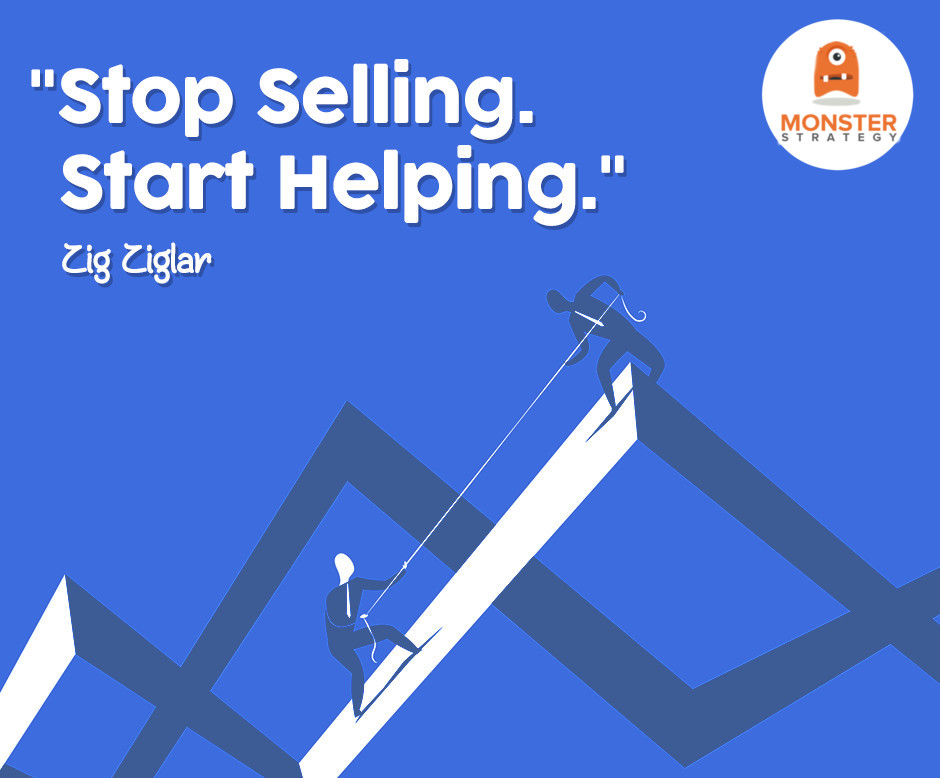 MonsterStrategE's tweet photo. How have you helped someone today? #stopsellingstarthelping #10X #marketing #monsterstrategy https://t.co/l9TvHXoKEC