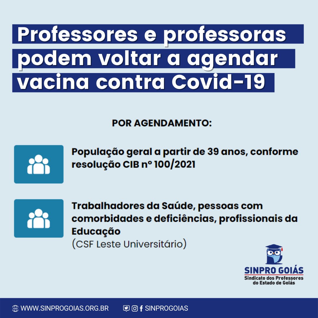 sinprogoias's tweet image. Acesse: goiania.go.gov.br/imunizagyn/

#Sinpro #SinproGoiás #Professores #Educação #Goiás #NaLutaComVocê