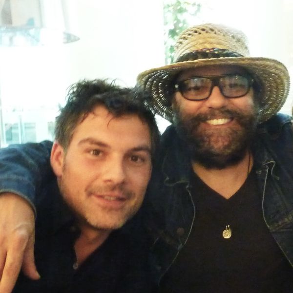 The two Daniel's! 
Daniel from The String Revolution &amp; the amazing producer/guitarist Daniel Lanios