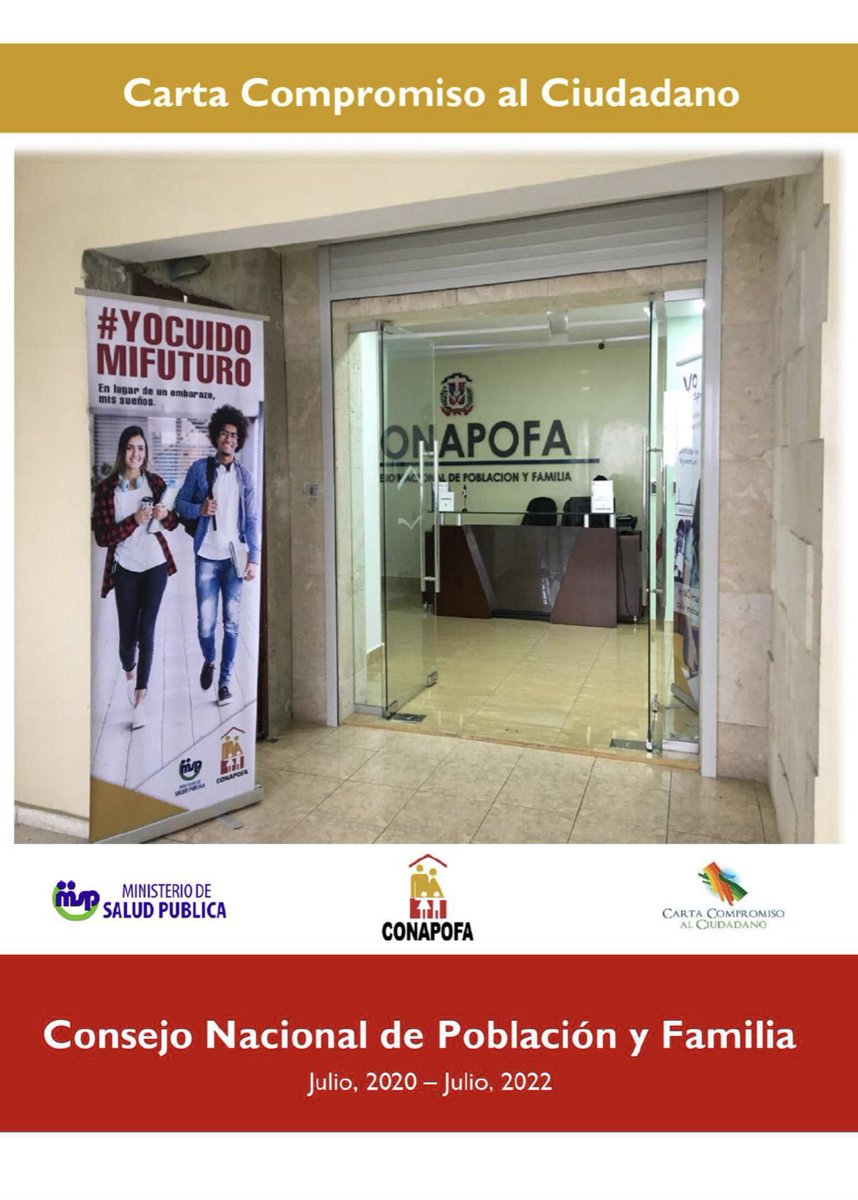 Este Proxímo miercoles 21 de julio 2021, evaluación anual de carta compromiso del Consejo Nacional De Población Y Familia (CONAPOFA)