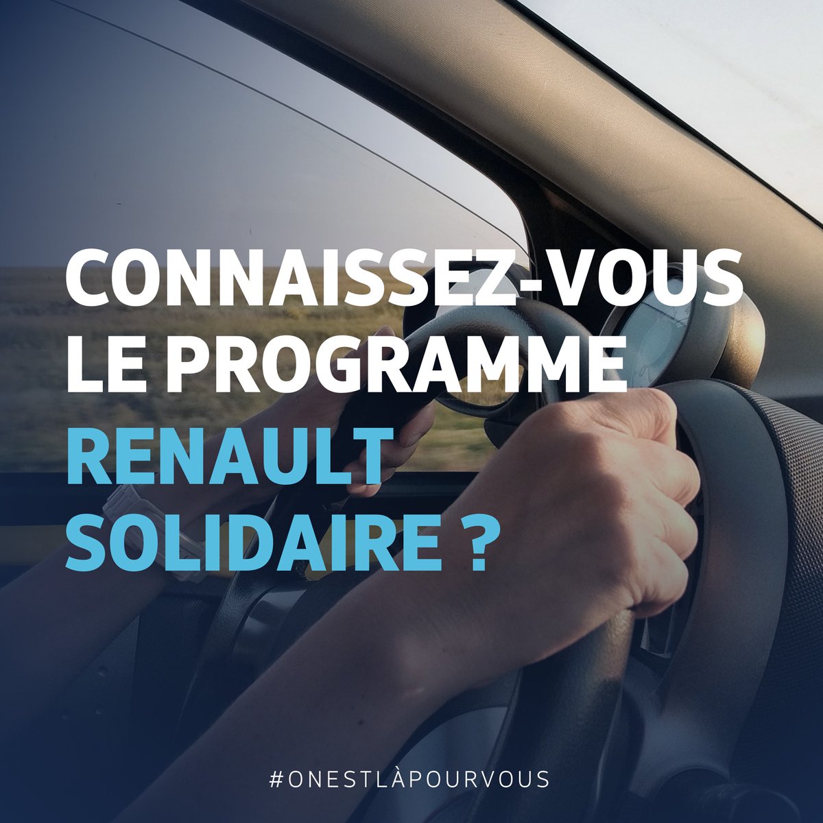 Ce dispositif s’adresse principalement aux personnes aux ressources limitées ou dont le projet professionnel nécessite un véhicule 🚗 

Pour en savoir plus, rendez-vous par ici  ➡️ rse.groupe.renault.com

#OnEstLàPourVous #TousMobilisés