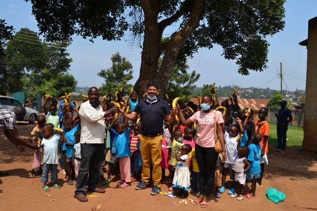 UCareintl's tweet photo. @rajesh080275 @OxygasUg Thank U for spending time with our childrens on the this Eid al-Adha and giving Food Items and other essentials &amp; Sanitary Pad. We know that you and your Company have helped Uganda during COVID-19 Pandemic by supplying 24 Hours MEDICAL OXYGEN to needy https://t.co/oa1789uSX6