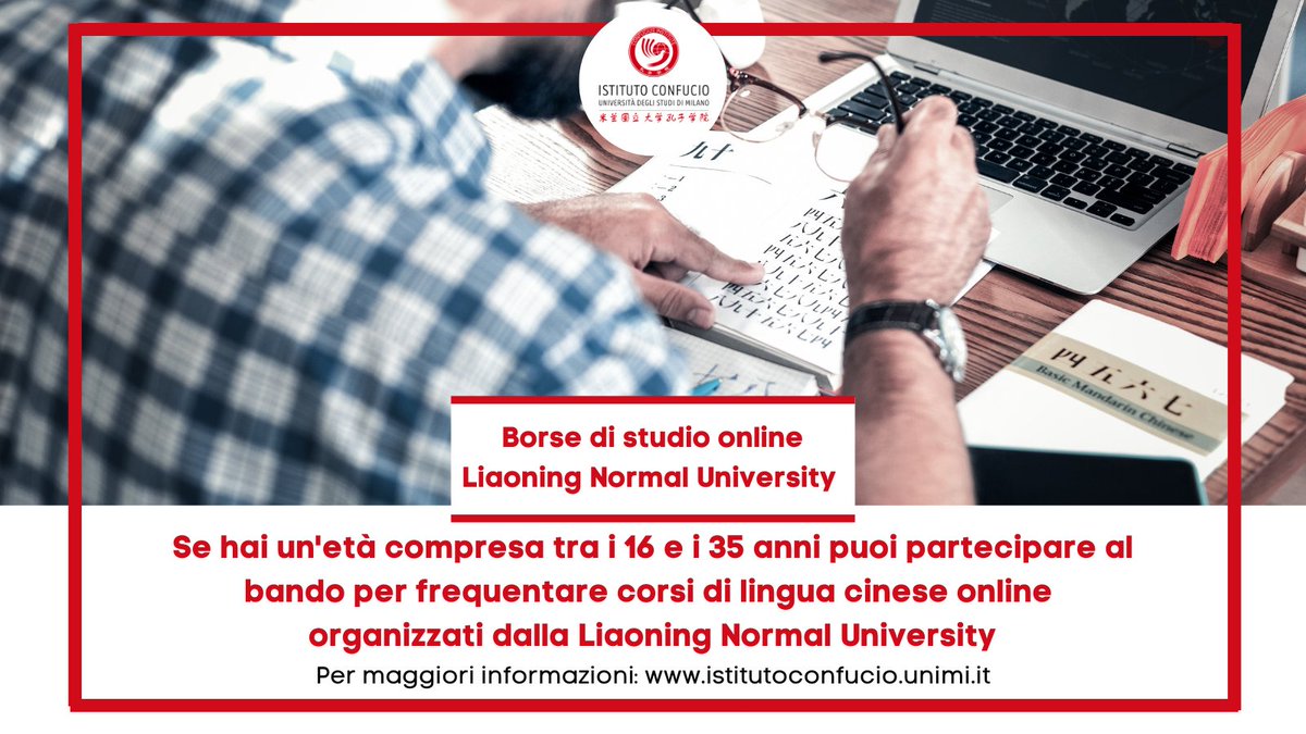 Fai domanda per una borsa di studio online presso la Liaoning Normal University, hai tempo fino all'8 agosto. 
Qui trovi tutte le informazioni: bit.ly/3wRE5OU