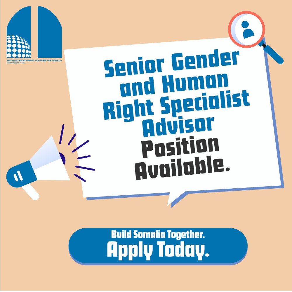 NisfSrp's tweet photo. Do you have experience advocating for women’s human rights, gender equality and/or economic, social and sustainable development in relevant global and/or regional policy processes. We are looking for you. Log on to https://t.co/DzeHUm3dAS and apply today.
#BuildSomaliaTogether https://t.co/33udinjieX