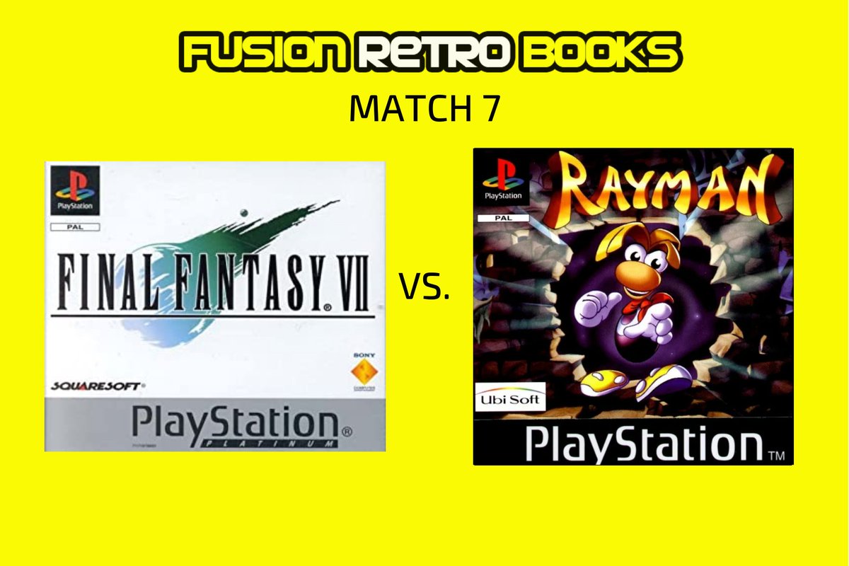 Retro_Fusion's tweet photo. Tekken 3 was victorious in our last round of voting by a single vote!
Next, quite possibly the greatest JRPG of all time: Final Fantasy 7 vs the fondly remembered, yet often overlooked Rayman.
Comment your vote below!
#Playstation #ps1 #FusionRetro https://t.co/vjUFOe7xNN
