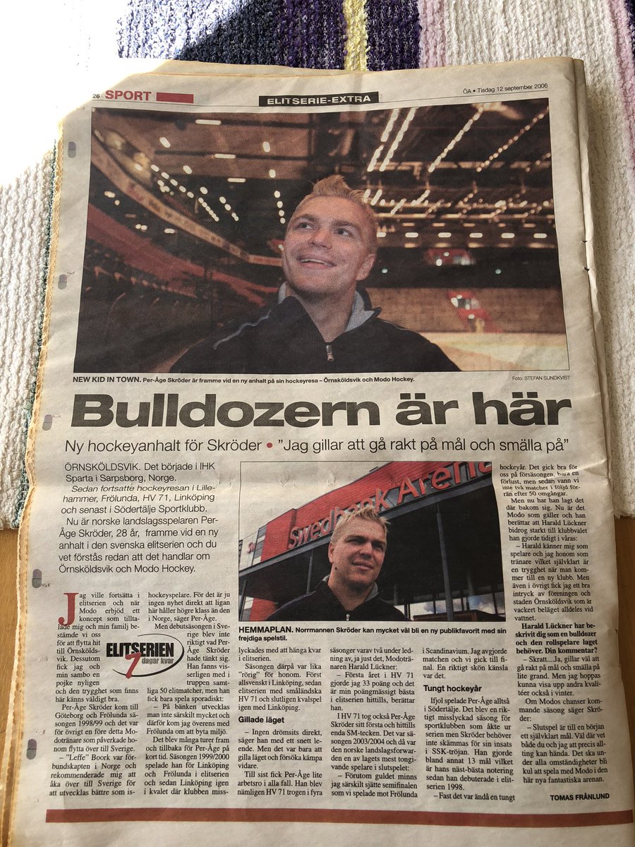 Hittade denna i sommarstugan. Modos bästa värvning genom tiderna <a href="/skroder10/">Per-Åge Skrøder</a> #modose <a href="/MoDo_Hockey/">MoDo Hockey</a>