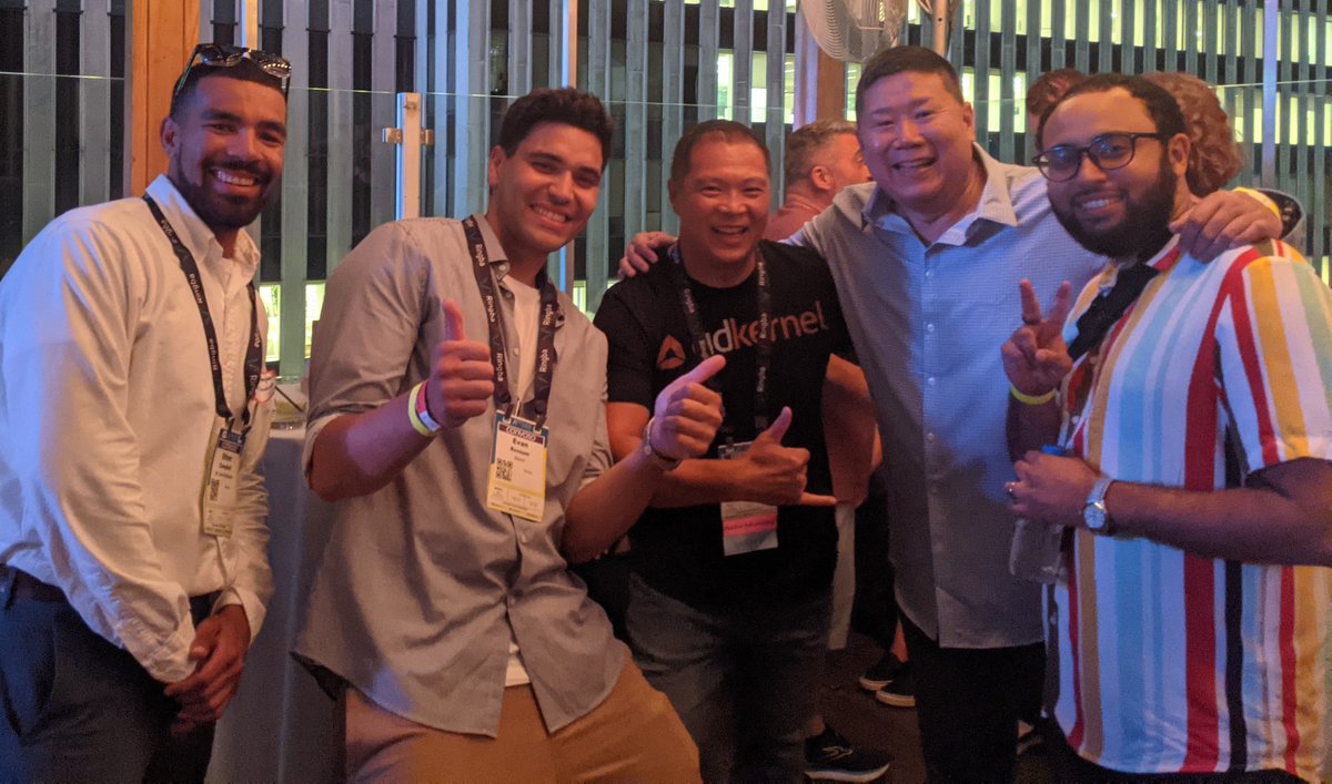 adkernel's tweet image. It&apos;s the kickoff of ASE...having some fun with Jerome from content.ad, Evan from Sovrn, and Ethan from Mr. Jim&apos;s Products... #AffiliateMarketing #ase21 @tkuoch